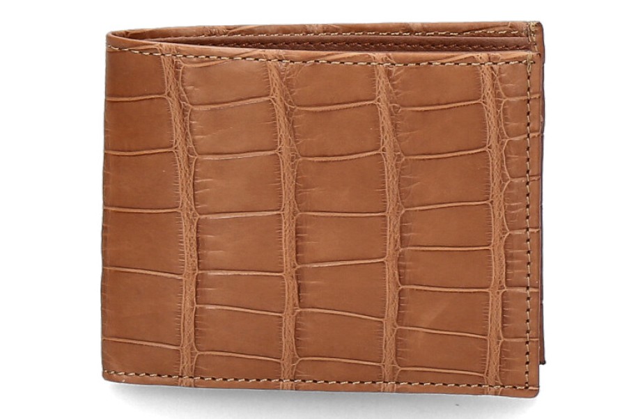 Men scarpa rossa Wallets | Silvano Biagini Wallet Alligatore Cognac