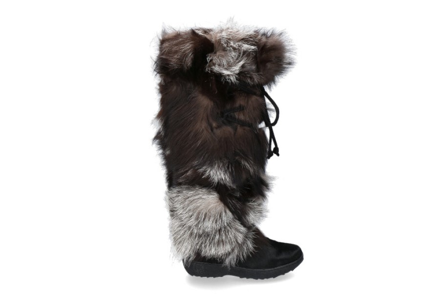 Women scarpa rossa Fur Boots | Oscar Sport Fur Boots Star Silver