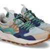 Women scarpa rossa Sneakers | Flower Mountain Damen-Sneaker Yamano 3 Suede Nylon-Beige/Azure/Light Blue