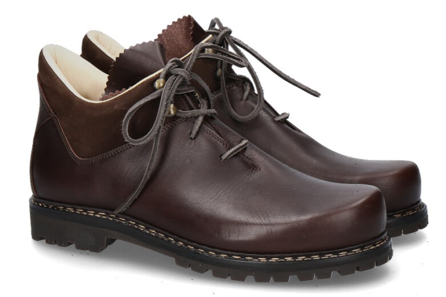 Men scarpa rossa Traditional Brogues | Original Haferl Traditional Boots Richard Rindleder Kaffee