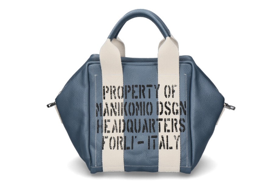 Women scarpa rossa Hand Bags | Manikomio Design Tasche Icon 24 Leather- Avio