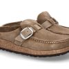 Women scarpa rossa Mules | Birkenstock Damen-Clogs Buckley Velours Schmal- Gray Taupe