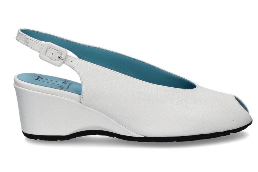 Women scarpa rossa Wedges | Thierry Rabotin Sandal Charming Nappa Bianco