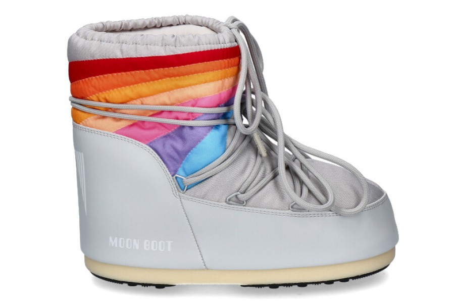 Women scarpa rossa Boots | Moon Boot Snowboots Icon Low Rainbow- Glacier Grey