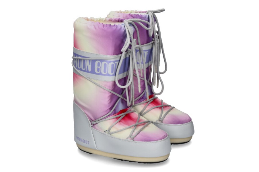 Women scarpa rossa Ankle Boots | Moon Boot Snowboot Icon Low Tie Dye- Glacier Grey