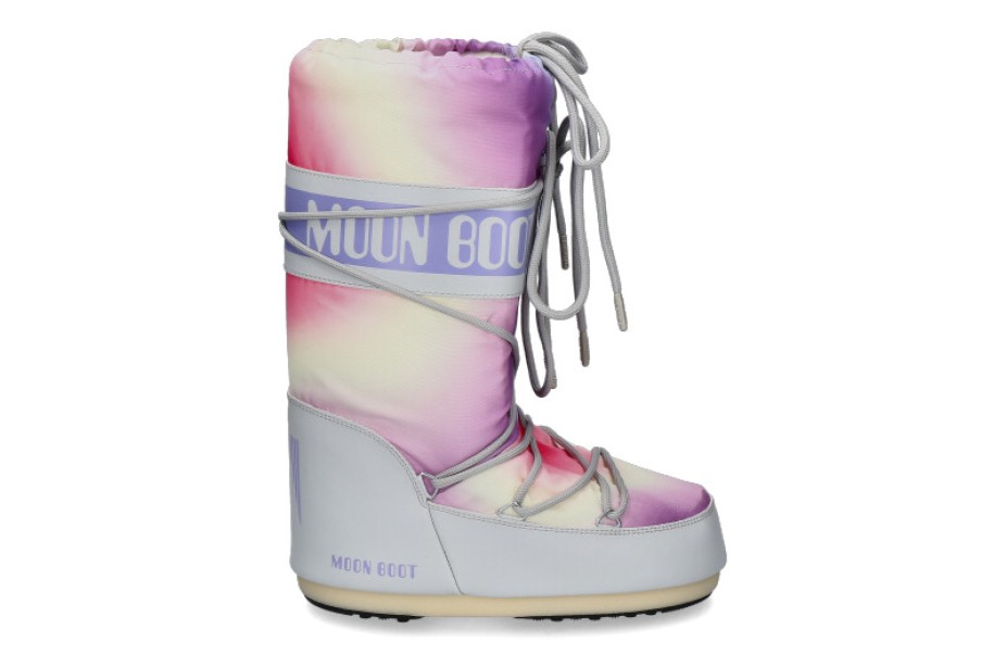 Women scarpa rossa Ankle Boots | Moon Boot Snowboot Icon Low Tie Dye- Glacier Grey