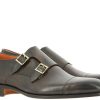 Men scarpa rossa Oxfords | Santoni Monk Leather Brown