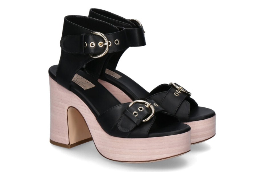 Women scarpa rossa Platform Shoes | Agl Attilio Giusti Leombruni Sandals Sista Nero