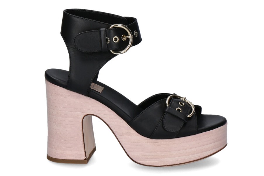 Women scarpa rossa Platform Shoes | Agl Attilio Giusti Leombruni Sandals Sista Nero