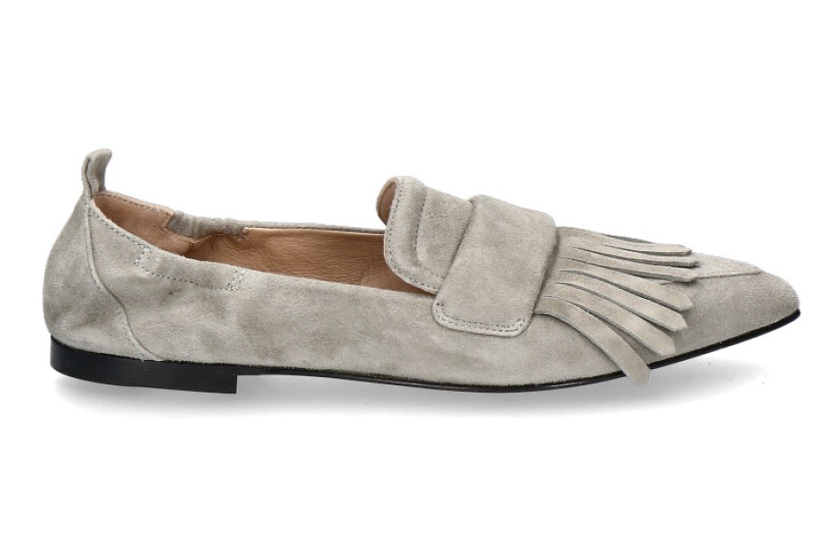 Women scarpa rossa Flats | Pomme D'Or Slipper Grace Camoscio- Light Sage