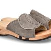 Women scarpa rossa House Slippers | Woody Wooden Mules Vanessa Velour Sand