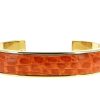 Women scarpa rossa Bracelets | Stamerra Bracelet Vero Genuine Croco Medon Gold Arancio