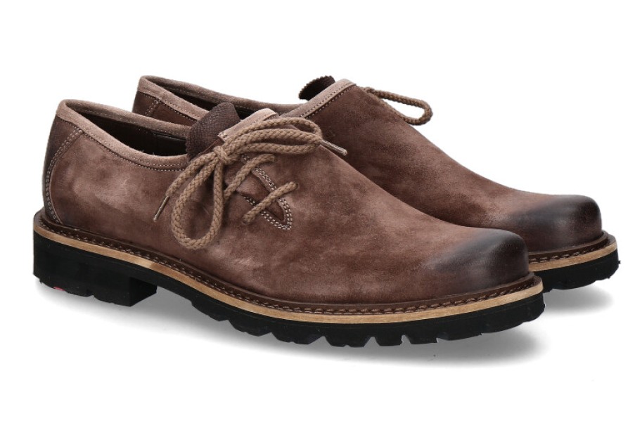 Men scarpa rossa Oxfords | Lloyd Haferlschuh Xaver Oliver Suede- Dunkelbraun