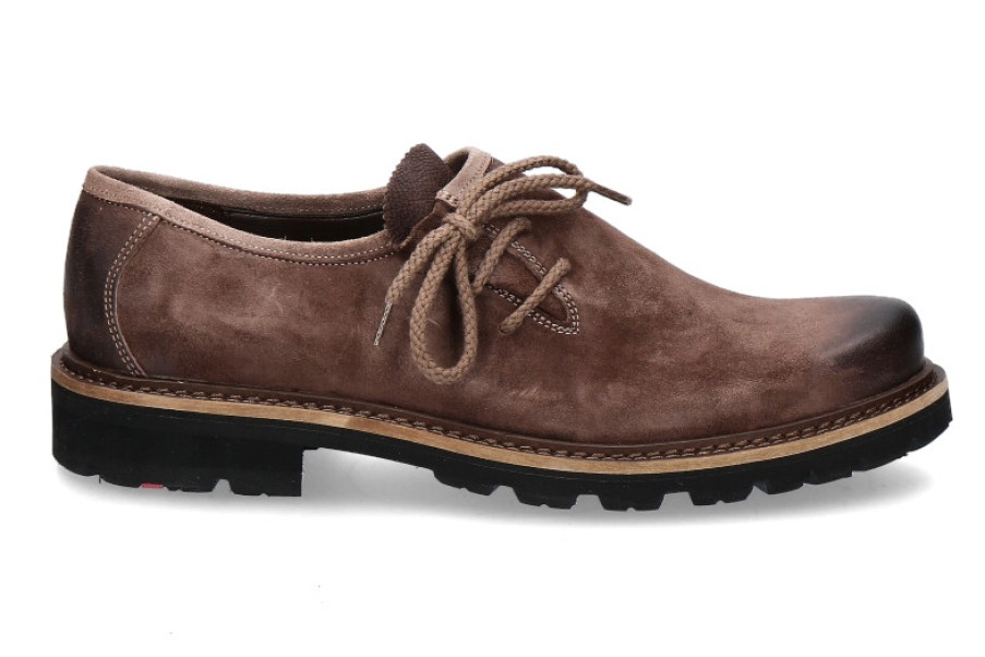 Men scarpa rossa Oxfords | Lloyd Haferlschuh Xaver Oliver Suede- Dunkelbraun