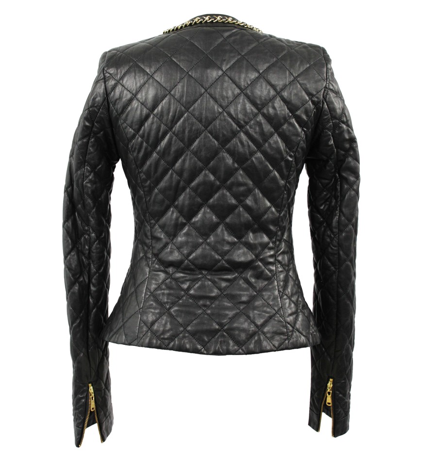 Women scarpa rossa Jacket'S | Christine Becker Quilted Jacket Gloria Lammnappa Nero