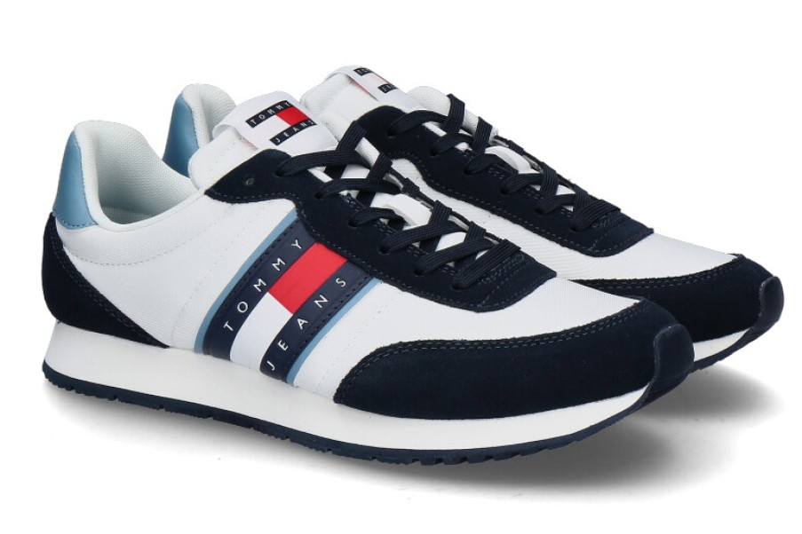 Men scarpa rossa Sneakers | Tommy Hilfiger Herren-Sneaker Tjm Runner- Skyscrape Blue/White