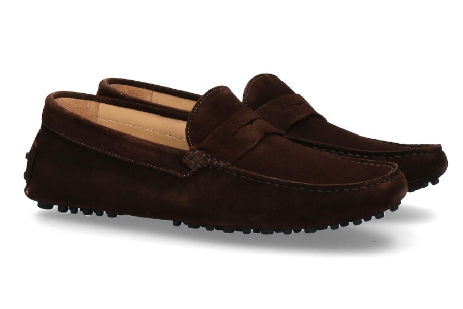 Men scarpa rossa Moccasins | Scarparossa Moccasins Velour Cacao