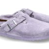 Women scarpa rossa Warm Lining | Birkenstock Women'S Clogs Lined Boston Shearling- Purple Fog