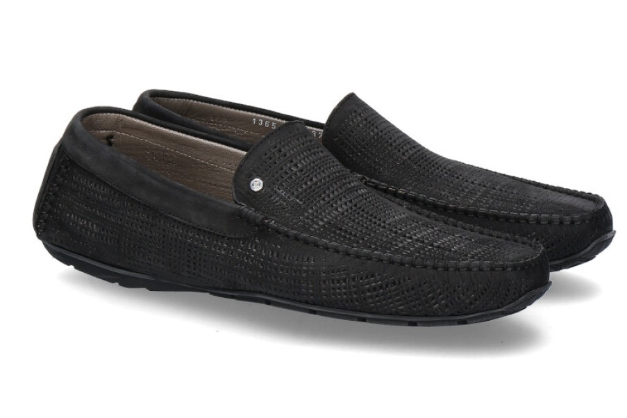 Men scarpa rossa Moccasins | Aldo Brue Moccasin Bufalo L. Nero