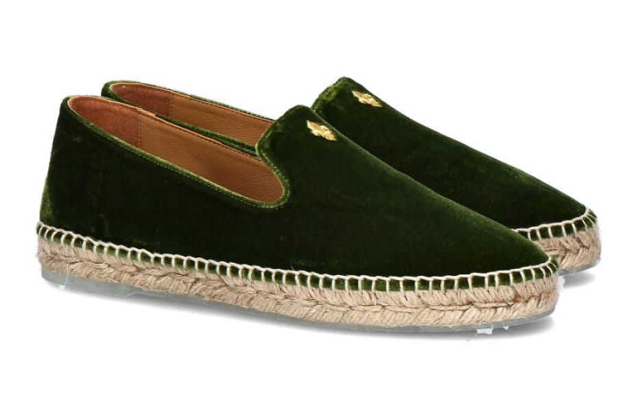 Women scarpa rossa Espadrilles | Solana Loafer Vivarini Green