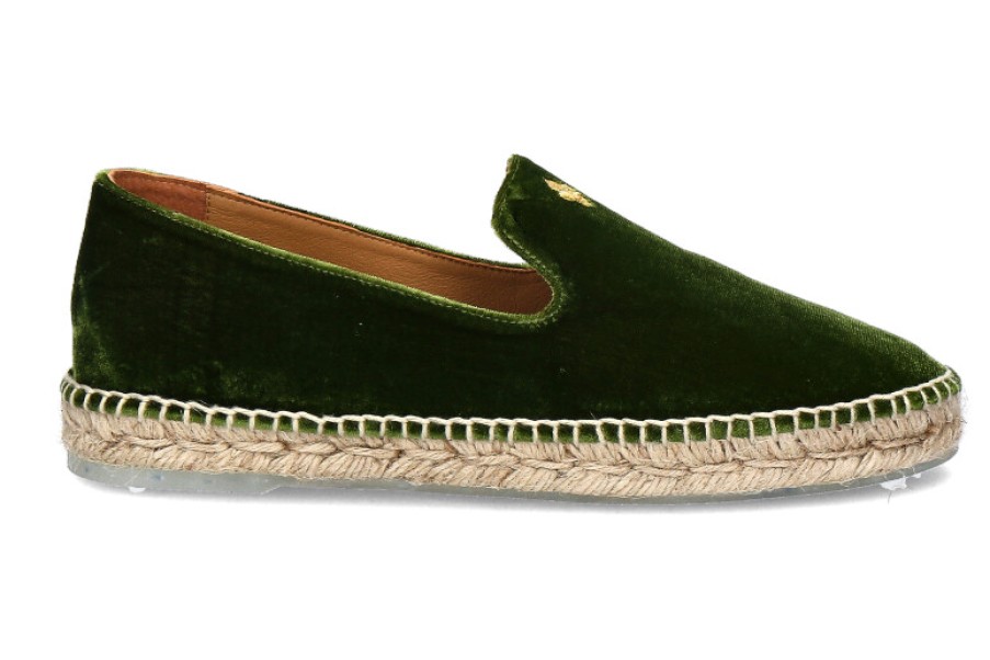 Women scarpa rossa Espadrilles | Solana Loafer Vivarini Green