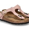 Women scarpa rossa Mules | Birkenstock Zehentrenner Gizeh Normal Nubuk- Soft Pink