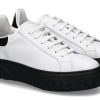 Women scarpa rossa Platform Shoes | Casadei Sneaker Off-Road Bianco Nero