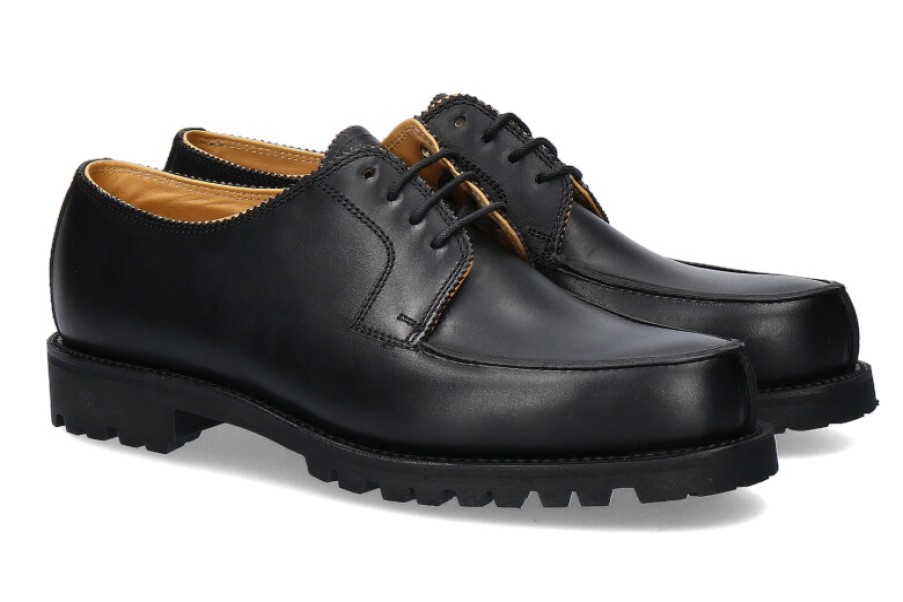 Men scarpa rossa Oxfords | Ludwig Reiter Lace-Up Norweger Juchtenleder Schwarz