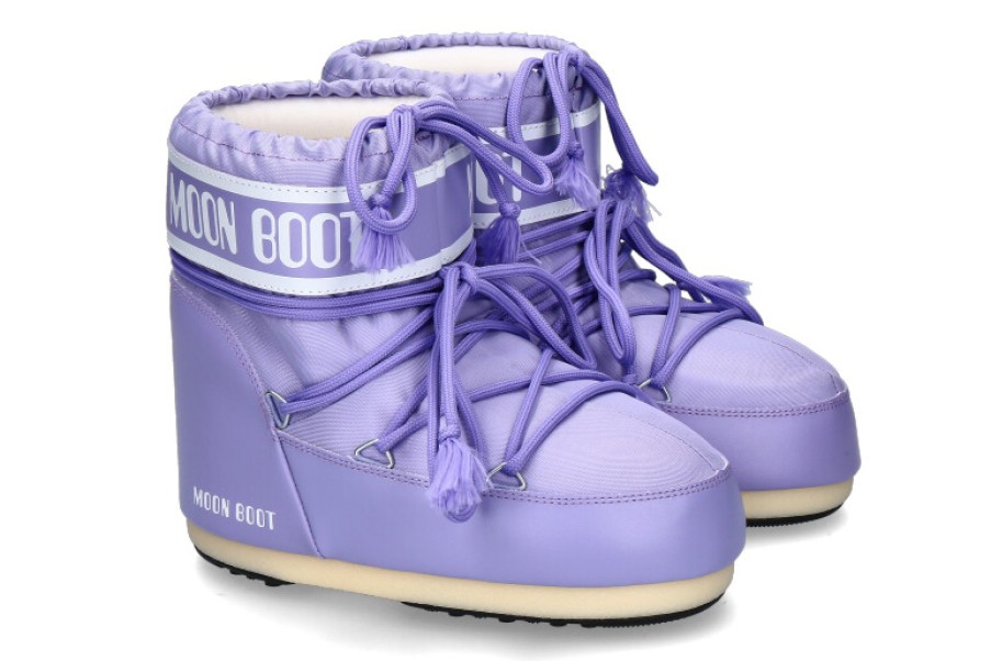 Women scarpa rossa Ankle Boots | Moon Boot Snowboot Icon Nylon Low- Lilac