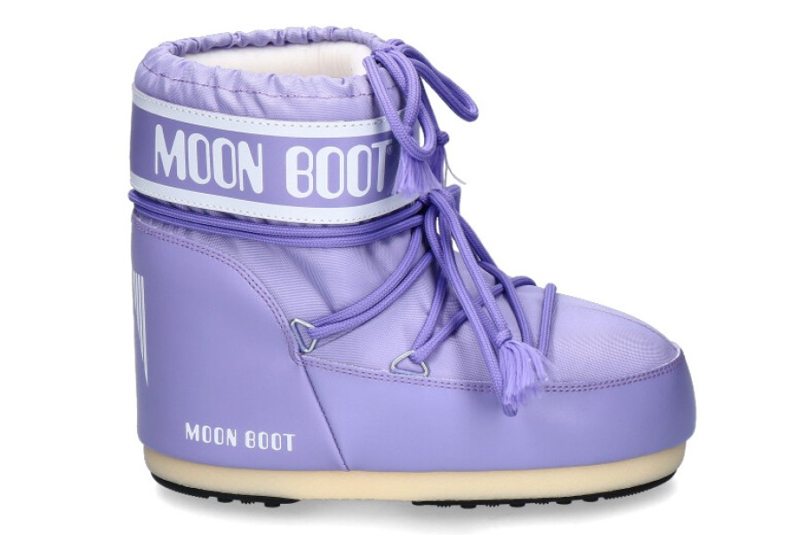 Women scarpa rossa Ankle Boots | Moon Boot Snowboot Icon Nylon Low- Lilac