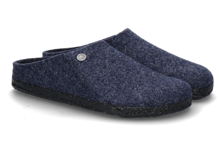 Men scarpa rossa House Slippers | Birkenstock Herren-Hausschuh Zermatt Normal- Dark Blue