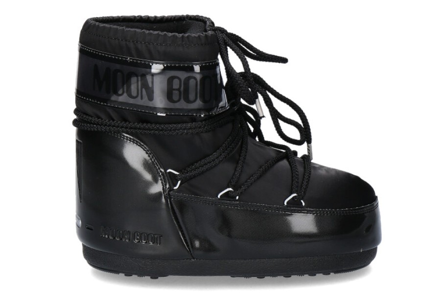 Women scarpa rossa Booties | Moon Boot Classic Low Glance Black