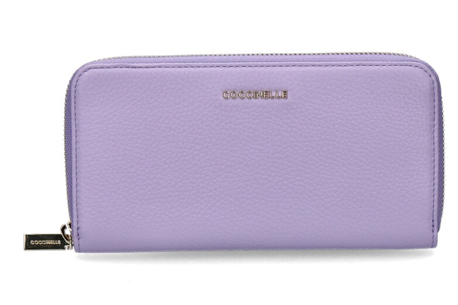 Women scarpa rossa Wallets | Coccinelle Wallet Metallic Soft Lavender