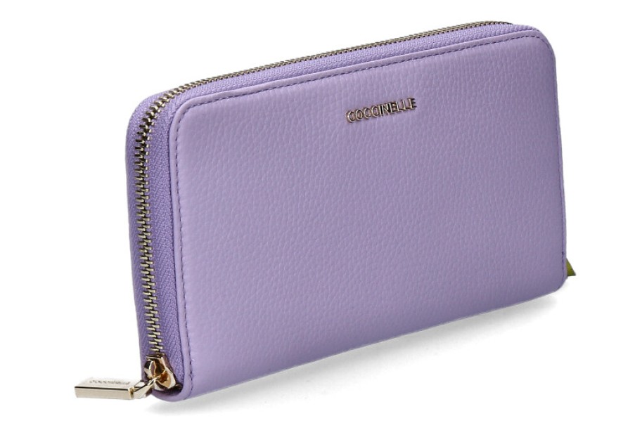 Women scarpa rossa Wallets | Coccinelle Wallet Metallic Soft Lavender