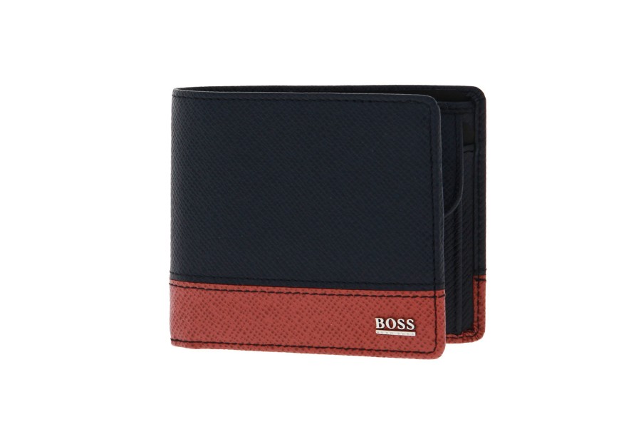 Men scarpa rossa Wallets | Hugo Boss Wallet Signature Blue Red