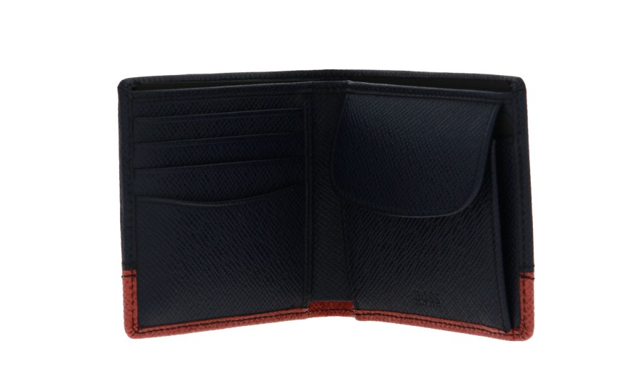 Men scarpa rossa Wallets | Hugo Boss Wallet Signature Blue Red