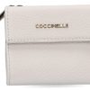 Women scarpa rossa Wallets | Coccinelle Wallet Grain Leather Metallic Soft Coconut Milk