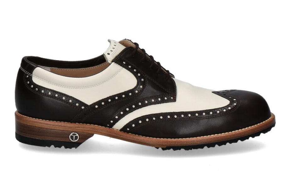 Men scarpa rossa Golf Shoes | Tee Golf Shoes Men'S Golf Shoe Tommy Chocolate Piccione