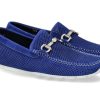 Men scarpa rossa Moccasins | Aldo Brue Moccasin Nubuk Soft Blu