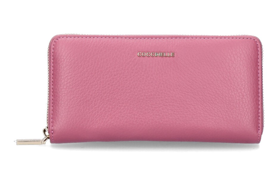 Women scarpa rossa Wallets | Coccinelle Wallet Mettalic Soft -Rose