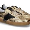 Women scarpa rossa Sneakers | Mjus Damen-Sneaker Genova T94101-Oro/Nero