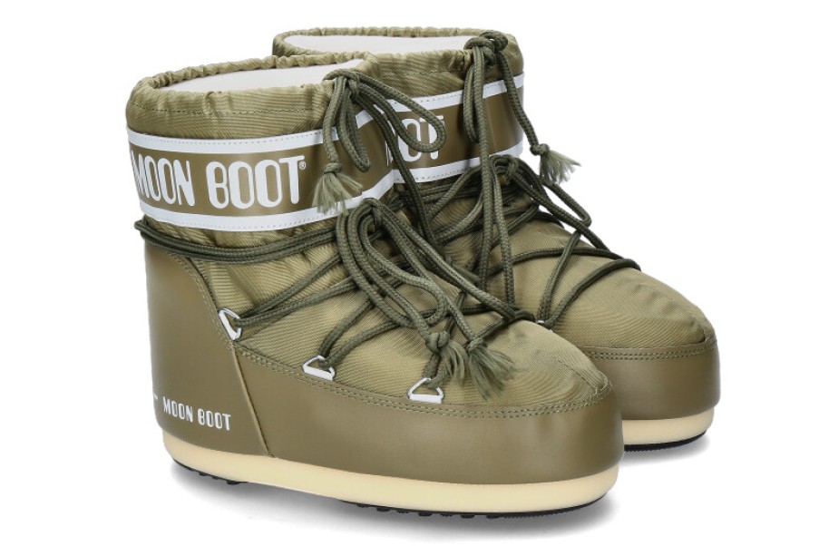 Women scarpa rossa Booties | Moon Boot Snowboots Icon Low Nylon Khaki