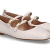 Women scarpa rossa Ballet Flats | Unisa Ballerina Berley Nappa- Ivory