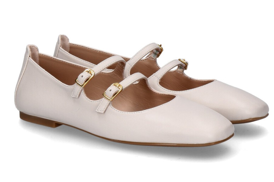 Women scarpa rossa Ballet Flats | Unisa Ballerina Berley Nappa- Ivory