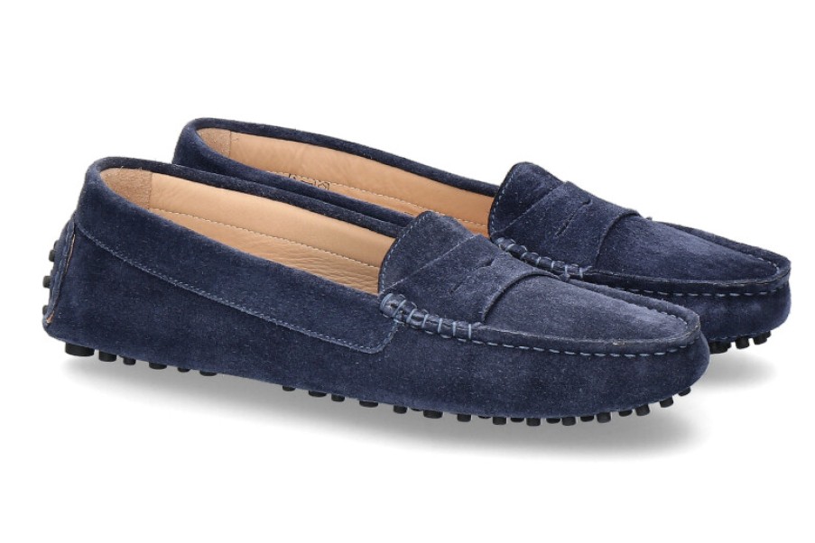 Women scarpa rossa Moccasins | Scarparossa Slipper Gomera Velour Midnight