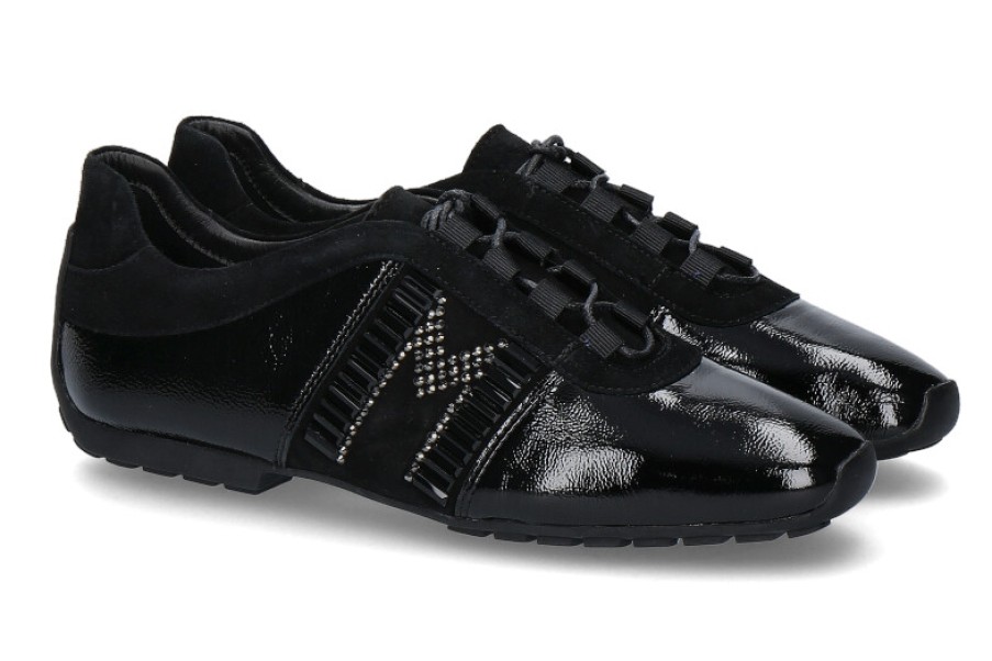 Women scarpa rossa Lace-Up | Mania Sneaker Lined Claudia Lack Swarovski