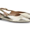 Women scarpa rossa Ballet Flats | Pomme D'Or Slingballerina Ingrid Laminato- Platino