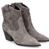 Men scarpa rossa Boots | Kennel & Schmenger Cowboy Bootie Dallas Suede- Nebbia