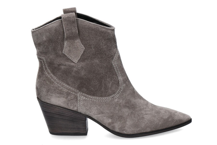 Men scarpa rossa Boots | Kennel & Schmenger Cowboy Bootie Dallas Suede- Nebbia