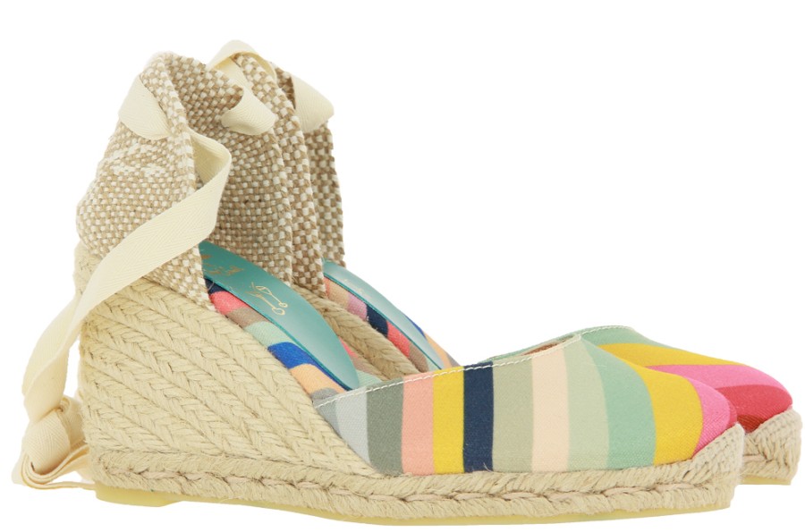 Women scarpa rossa Espadrilles | Castaner Wedge Sandals Carina Multicolor